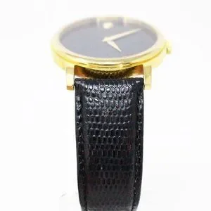 MOVADO #MCA018 Black Leather Watch Movado | Accessories | Movado Mca8 Black Leather Watch  main image 2